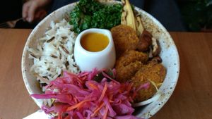 Katsu Buddha bowl at The Brook in East London