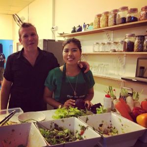 The owners Ploy and Koen at Qcumber in Khao Lak