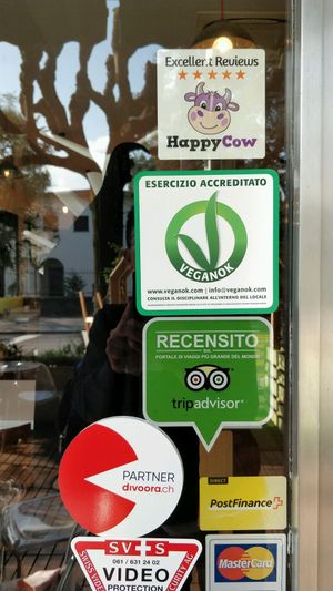 Bee is awarded HappyCow 5 stars EXCELLENT reviews  at Bee in Lugano