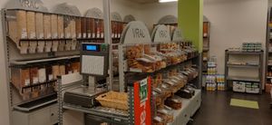 The bulk section at Bio c' Bon - Saint-Maur in Paris