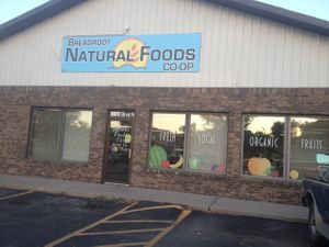 Front entrance at Breadroot Natural Foods Cooperative in Rapid City