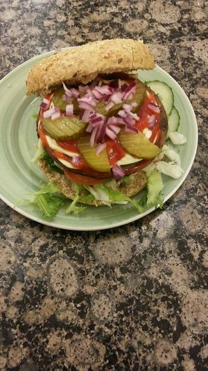 New at Bagels&Beans meatless magic (vegan) awesome at Bagels & Beans - Gierstraat in Haarlem