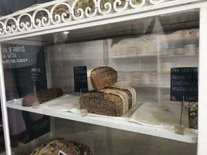 Mother mass bread at Semilla in Santiago