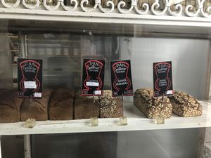 Bread of masa madre at Semilla in Santiago