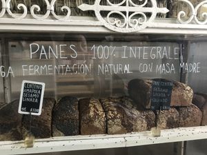 Breads of natural fermentation (mother mass) at Semilla in Santiago