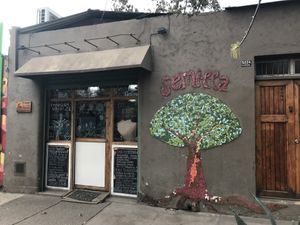 Entry at Semilla in Santiago