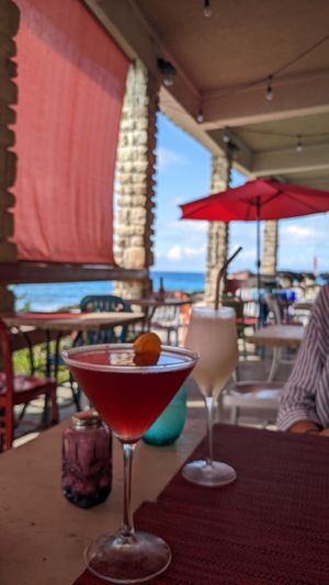 Cosmo & sgroppino at Vivo Cafe & Restaurant in West Bay