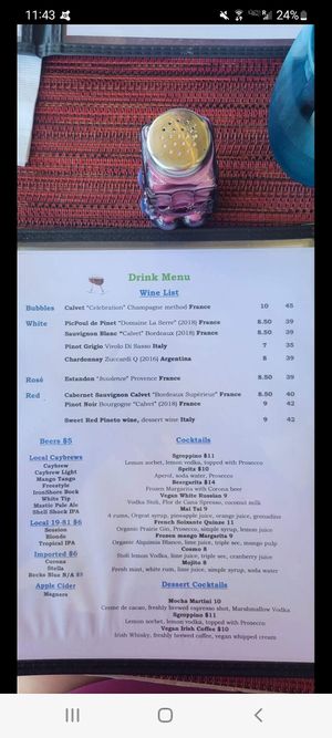 Menu at Vivo Cafe & Restaurant in West Bay