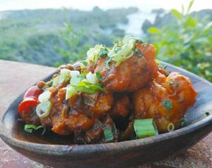 Cauliflower Manchurian at Vivo Cafe & Restaurant in West Bay