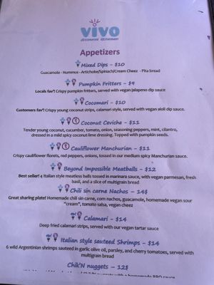 Appetizers  at Vivo Cafe & Restaurant in West Bay