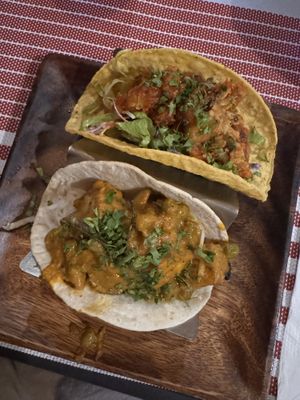 American and Indian taco(fridays only)  at Vivo Cafe & Restaurant in West Bay