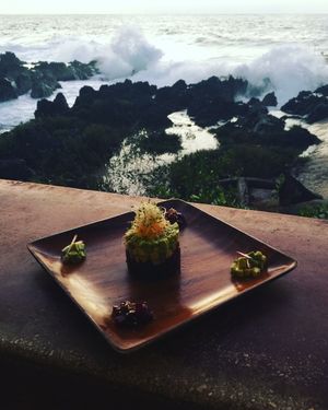 Where can you go to eat with a view like this? Food was delicious and gluten free. at Vivo Cafe & Restaurant in West Bay