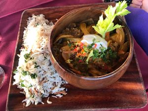 Vegan Curry at Vivo Cafe & Restaurant in West Bay