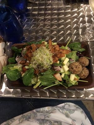 Vivo salad with vegan cheese balls at Vivo Cafe & Restaurant in West Bay