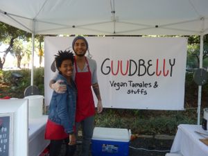 Guudbelly representing at City Hall farmers market at Guudbelly in Houston