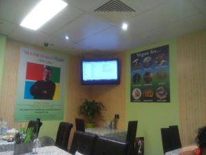 The back corner of the place at Inala Vegan Restaurant in Inala