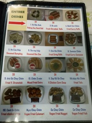 menu at Inala Vegan Restaurant in Inala