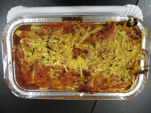 Rigatoni Napoli with red & white sauce (vegan) at Kami Express in Saarbrucken