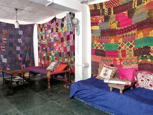 Downstairs at Terrasen Cafe in Hyderabad