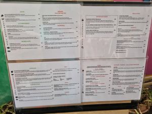 Menu at Terrasen Cafe in Hyderabad