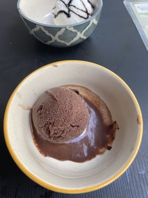 Chocolate ice cream  at Terrasen Cafe in Hyderabad