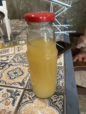  Santra drink— orange kombucha   at Terrasen Cafe in Hyderabad