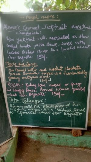 menu at Terrasen Cafe in Hyderabad