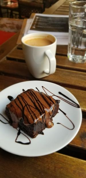 Ragi cake at Terrasen Cafe in Hyderabad