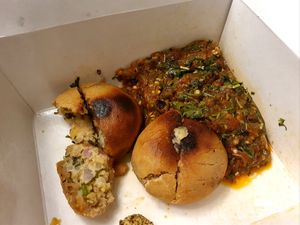 Litti Chokha at Terrasen Cafe in Hyderabad