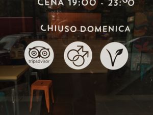 Logo in The Window at Flower Burger - Viale Vittorio Veneto in Milan