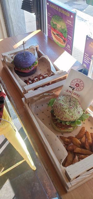 Butterfly burger e elf burger🎅🏻 at Flower Burger - Viale Vittorio Veneto in Milan