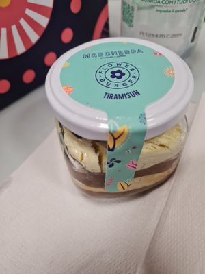 Vegan tiramisù. Tasty! at Flower Burger - Viale Vittorio Veneto in Milan