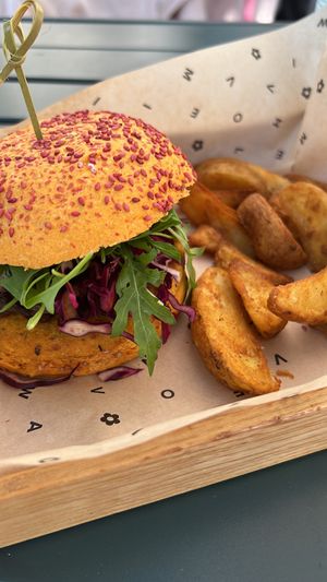 Botanical burger  at Flower Burger - Viale Vittorio Veneto in Milan