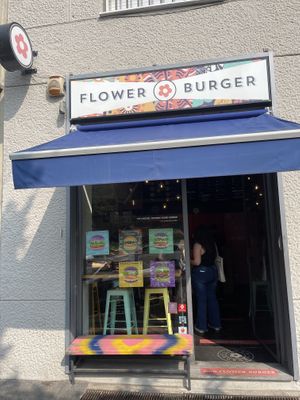 Shop front   at Flower Burger - Viale Vittorio Veneto in Milan