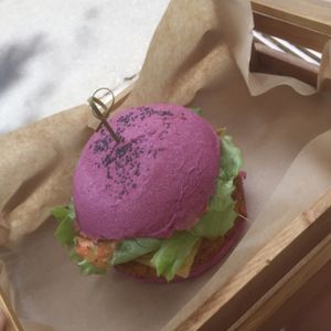 cherry bomb burger at Flower Burger - Viale Vittorio Veneto in Milan