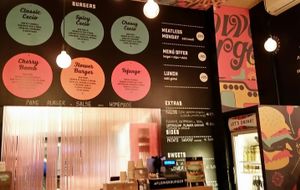 Delicious options at Flower Burger! at Flower Burger - Viale Vittorio Veneto in Milan