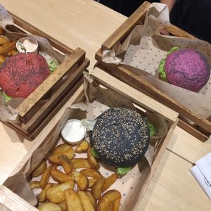 Burgers at flower burger at Flower Burger - Viale Vittorio Veneto in Milan