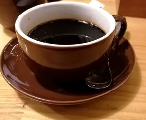 Small cup of Traditional Vietnamese Coffee at Cuisine Viet & Lantern Lounge  in Hanoi