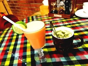 Mixed juice & lemongrass tea at Cuisine Viet & Lantern Lounge  in Hanoi