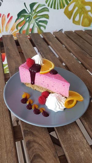 Vegancheesecake at BuenaVida Vegan in Tenerife