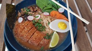 Ramen at BuenaVida Vegan in Tenerife