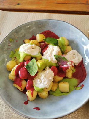 Gnocchi, to die for at BuenaVida Vegan in Tenerife