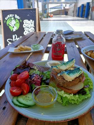 Yellow submarine at BuenaVida Vegan in Tenerife