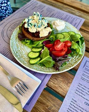 Yellow submarine without bread 🍔 at BuenaVida Vegan in Tenerife