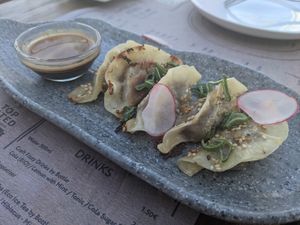 Gyoza at BuenaVida Vegan in Tenerife
