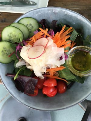 Their idea of a "small" side salad at BuenaVida Vegan in Tenerife