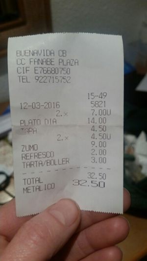 costs at BuenaVida Vegan in Tenerife