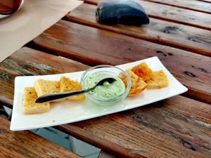 The Aioli was gorgeous... You don't have to order, it comes as a little appetizer at BuenaVida Vegan in Tenerife