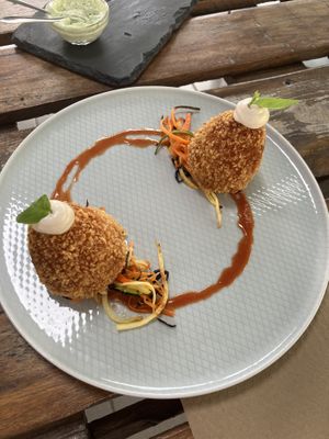 Arancini   at BuenaVida Vegan in Tenerife