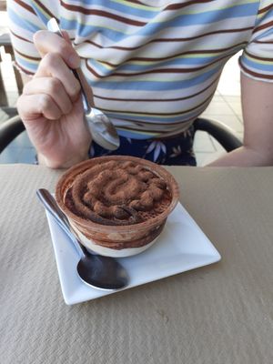 Tiramisu at BuenaVida Vegan in Tenerife